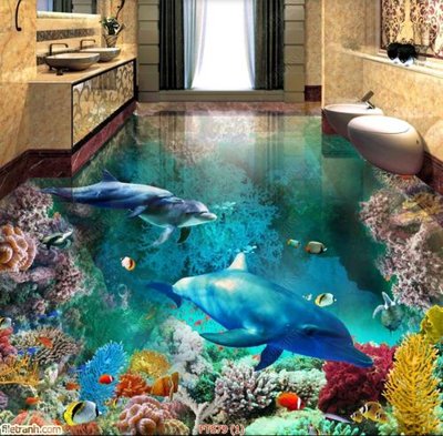 File tranh File in sàn nhà thảm gạch FTS79 (gốc) chủ đề trừu tượng