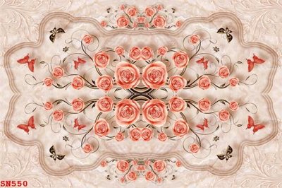 File tranh in trần 3D File sàn nhà thảm gạch SN550 (ảnh gốc)