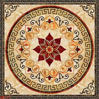 File gốc File sàn nhà thảm gạch SN717 (in lụa) tranh mã đáo