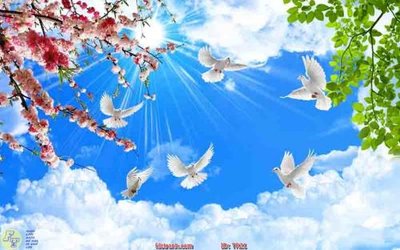 File tranh in trần File psd trần 3d TR21 (ảnh gốc siêu nét)