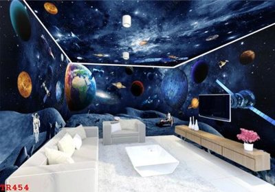 File ảnh File tranh trần mây 3d TR454 (gốc) in PP, decal