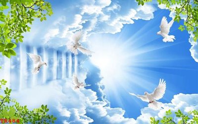 Ảnh mô tả file gốc in mica File tranh trần mây 3d TR484