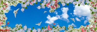 Tải file gốc File tranh trần mây 3d TR642 (bản PSD) gốc