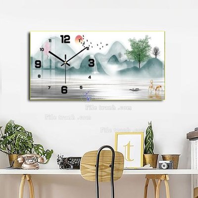 File tranh trang trí File tranh đồng hồ tráng gương BDH1028 (file gốc)