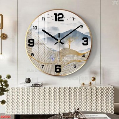 File tranh gốc in trần nhà File tranh đồng hồ tráng gương BDH104 3D
