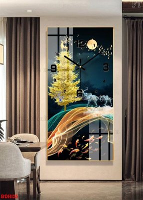 Tải file File tranh đồng hồ tráng gương BDH125 (ảnh gốc) file AI/EPS