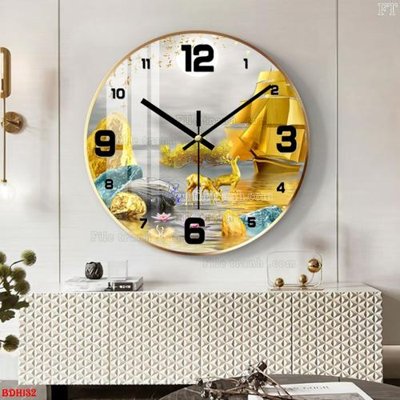 File tranh File tranh đồng hồ tráng gương BDH132 (gốc) chủ đề tĩnh vật