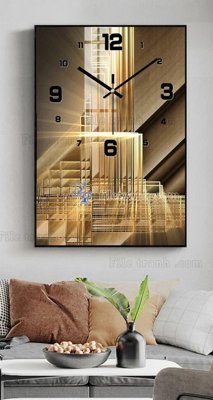 Download file gốc File tranh đồng hồ tráng gương BDH632 (in lụa) cao cấp