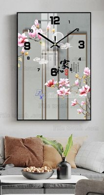 File in ấn File tranh đồng hồ tráng gương BDH640 (bản gốc) chất lượng cao