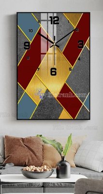 Download file gốc File tranh đồng hồ tráng gương BDH655 (in mica) trang trí