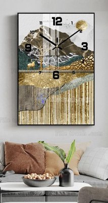 Download file gốc File tranh đồng hồ tráng gương BDH667 (in lụa) cao cấp