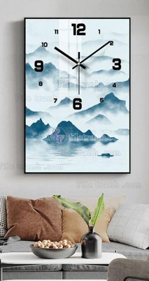 Tải file File tranh đồng hồ tráng gương BDH705 (ảnh gốc) in gạch 3D