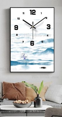 File gốc File tranh đồng hồ tráng gương BDH713 (PNG) không nền chất lượng