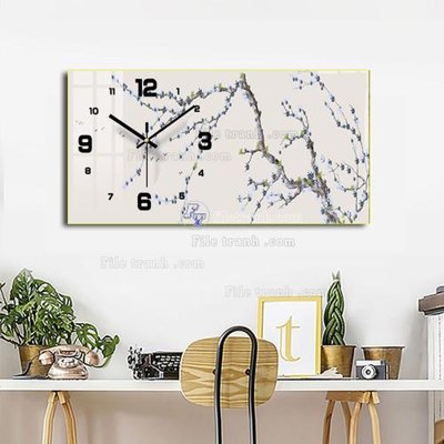 Hình ảnh file gốc File tranh đồng hồ tráng gương BDH900 cho in UV