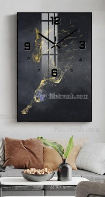 File tranh File tranh đồng hồ tráng gương BDH979 (gốc) chủ đề trẻ em