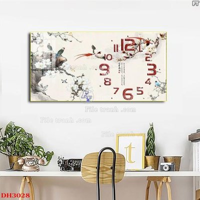 Tải file File tranh đồng hồ tráng gương DH3028 (ảnh gốc) file TIFF