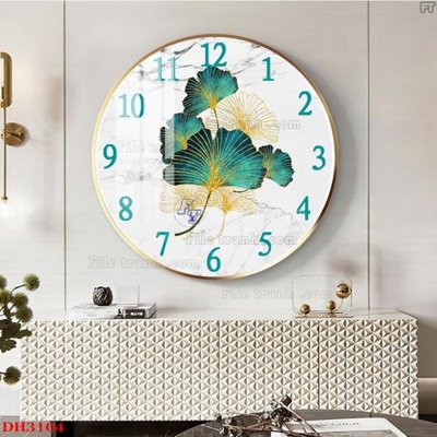 File tranh gốc File tranh đồng hồ tráng gương DH3104 (bản quyền) Filetranh.com
