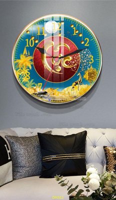 File ảnh File tranh đồng hồ tráng gương DH312 (gốc) in PP, decal