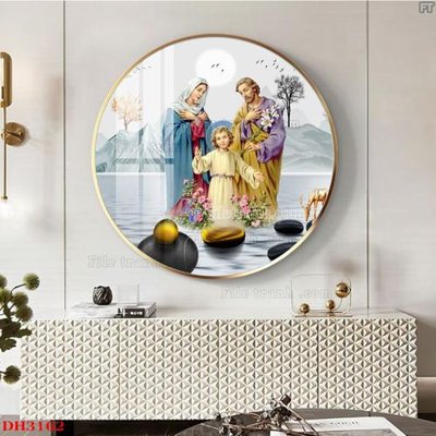 File ảnh File tranh đồng hồ tráng gương DH3162 (gốc) in PP, decal