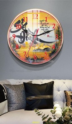 Tải file File tranh đồng hồ tráng gương DH317 (gốc) chủ đề tâm linh