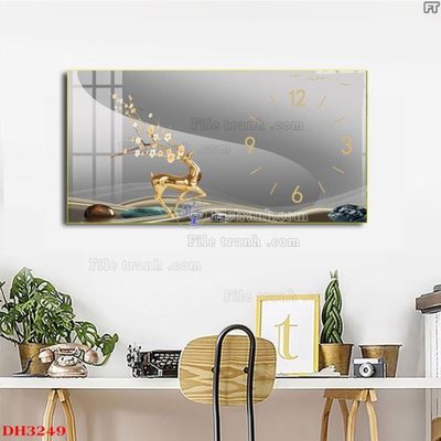 File gốc File tranh đồng hồ tráng gương DH3249 (PNG) trong suốt (transparent)