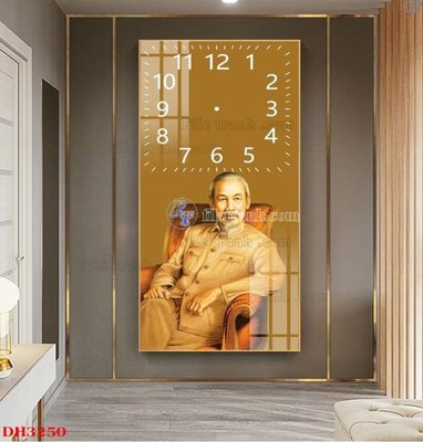 File tranh File tranh đồng hồ tráng gương DH3250 (file gốc) chuẩn màu in