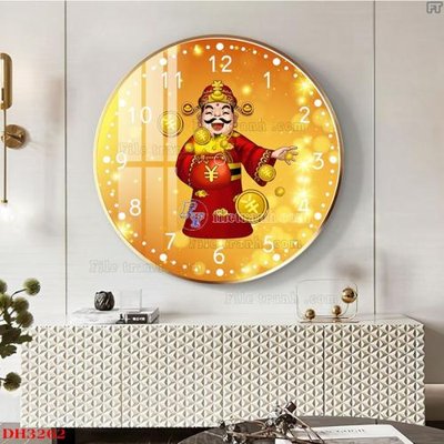 Download file File tranh đồng hồ tráng gương DH3262 (gốc) in mica ốp bếp