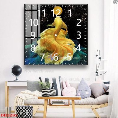 Download file ảnh gốc File tranh đồng hồ tráng gương DH3293 để in ấn