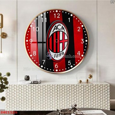 File gốc File tranh đồng hồ tráng gương DH3329 (trang trí) cho phòng khách