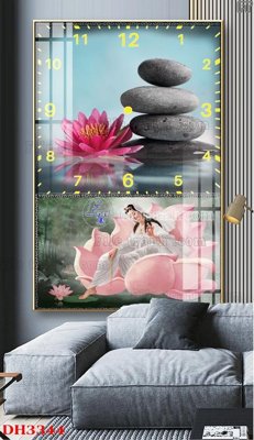 Download file File tranh đồng hồ tráng gương DH3344 (chuẩn in) chất lượng cao