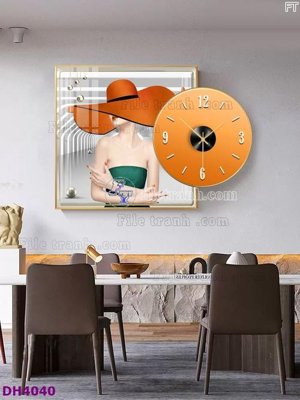 Tải về file gốc File tranh đồng hồ tráng gương kiểu mới DH4040 (chuẩn in ấn)