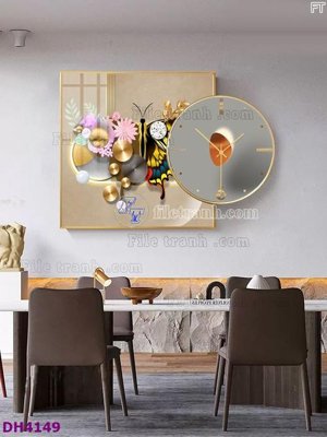 Tải file gốc File tranh đồng hồ tráng gương kiểu mới DH4149 (in tráng gương) 3DFile gốc File tranh đồng hồ tráng gương kiểu mới DH4149 (sẵn sàng in) chất lượng cao