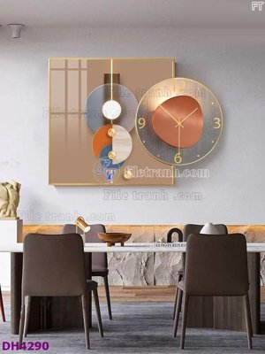 File in mica File tranh đồng hồ tráng gương kiểu mới DH4290 (bản gốc) siêu trong