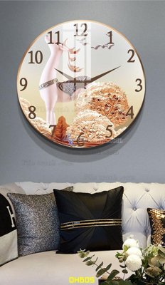 File in trần File tranh đồng hồ tráng gương DH605 (bản gốc) trời sao