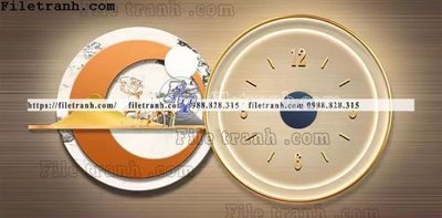 File gốc tranh đồng hồ DH7014 cho in ấn và thiết kế