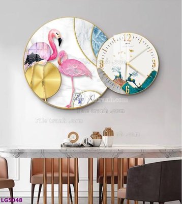 Tệp tin gốc File tranh đồng hồ tráng gương tròn lồng ghép LG5048 (dùng cho in) File tranh đồng hồ tráng gương tròn lồng ghép LG5048