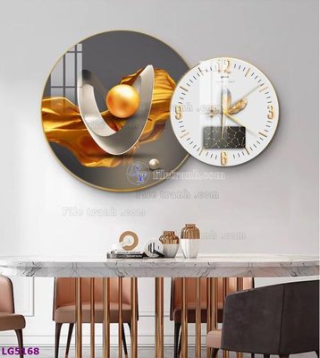 Tải file gốc File tranh đồng hồ tráng gương tròn lồng ghép LG5168 (để in lụa)