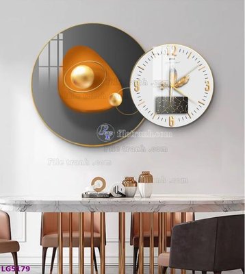 File gốc in ấn File tranh đồng hồ tráng gương tròn lồng ghép LG5179 chuẩn màu CMYK