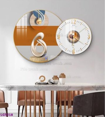 File gốc File tranh đồng hồ tráng gương tròn lồng ghép LG5218 (PNG) trong suốt (transparent)