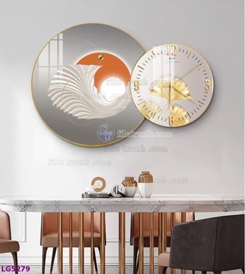 Tải file gốc File tranh đồng hồ tráng gương tròn lồng ghép LG5279 (in không vỡ ảnh)