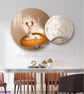 Download file File tranh đồng hồ tráng gương tròn lồng ghép LG5310 (chất lượng in ấn)