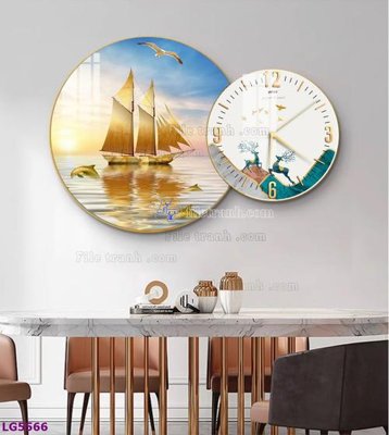 Tệp tin gốc File tranh đồng hồ tráng gương tròn lồng ghép LG5566 (dùng cho in) File tranh đồng hồ tráng gương tròn lồng ghép LG5566