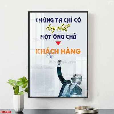 File tranh File động lực FDL522 (bản gốc) treo quán cafe