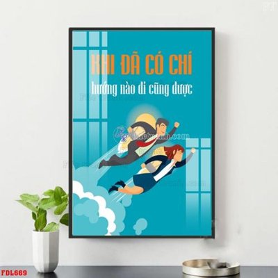 File tranh File động lực FDL669 (bản gốc) treo phòng ăn