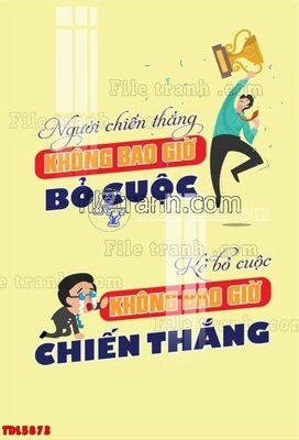 File gốc File tranh động lực TDL5873 (in lụa) cao cấp