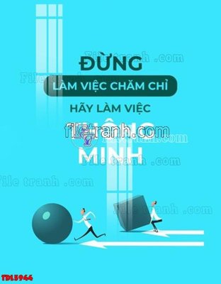 File in trần File tranh động lực TDL5944 (bản gốc 3D) sống động