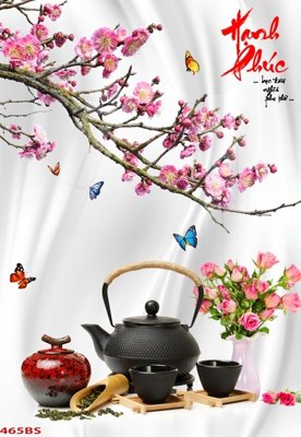 File gốc File tranh chậu mai bonsai 465BS (cho in UV) siêu nét