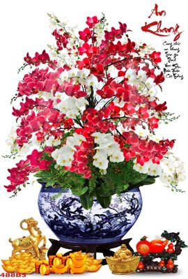 File gốc File tranh chậu mai bonsai 488BS (trang trí) cho phòng khách