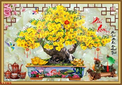 Tải file File tranh chậu mai bonsai 517BS (ảnh gốc) file TIFF