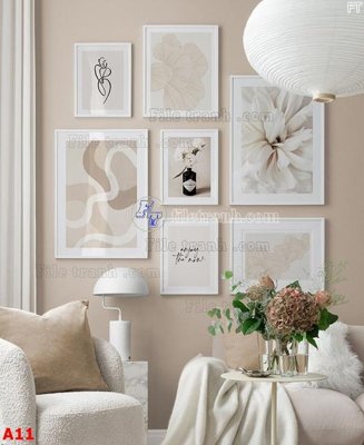 File in trần File tranh bộ nhiều tấm A11 (file gốc) phong thủy